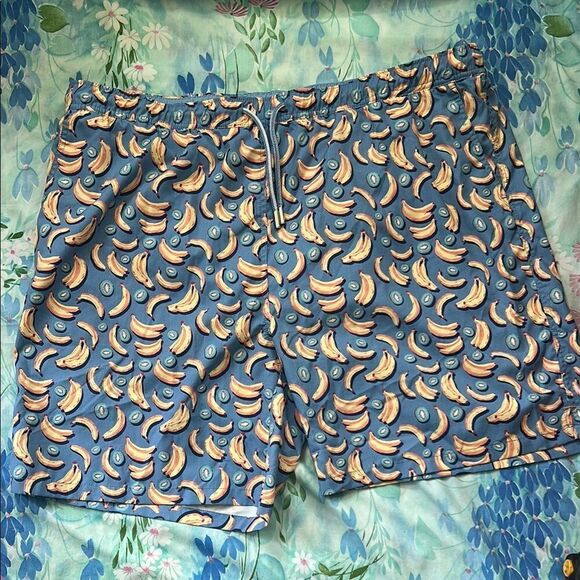 Peter Millar Seaside Collection Swim Trunks Banana Print - XXL - Picture 1 of 9